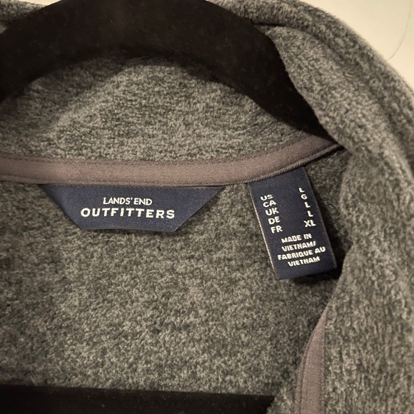 Heather gray zipper fleece - Picture 3 of 5